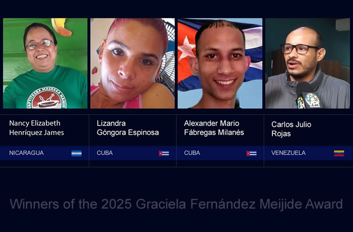 Nancy Elizabeth Henríquez James, Lizandra Góngora Espinosa, Alexander Mario Fábregas Milanés and Carlos Julio Rojas Nancy Elizabeth Henríquez James, Lizandra Góngora Espinosa, Alexander Mario Fábregas Milanés and Carlos Julio Rojas