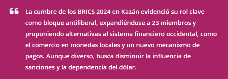 La cumbre de los BRICS, China y la contraorden antiliberal emergente